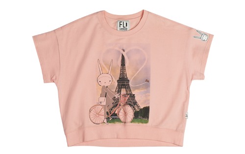 FIFI 에펠탑 여행 반팔 티셔츠/FS7WM33W PINK